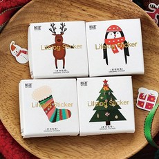 62.聖誕裝飾迷你貼紙50入 4個