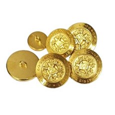 【佰昇國際 Baisheng】軍風金屬釦 復古仿銅釦 金屬釦, 1個, 21mm(4入/包)