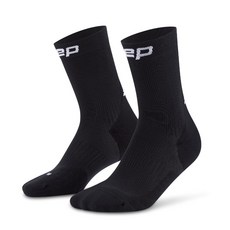 CEP 양말 코어 런 미드컷 삭스 5.0 블랙, 블랙 S (230-245mm), 1개