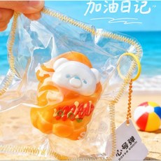 高顏值矽膠海島風情捏捏樂 解壓超軟慢回彈爛泥手感 女孩子玩具, 海島風情繫列【碳烤魷魚】, 1個