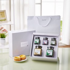 (답례품스티커제작)에빠니 유기농 허브차 5종 고급 티 선물세트