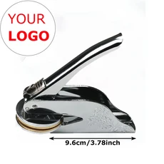 로고 디자인 맞춤형 엠보싱 스탬프 개인 책 씰 웨딩 초대장 종이, 22 R-Silver Print