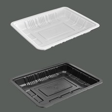 JH 23185 (70호) 대창 곱창 막국수 족발 보쌈 사각포장배달밀키트용기 600개, 블랙