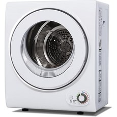 템프리엄 3.5 Cu.Ft 의류용 휴대용 건조기 5가지 건조 모드 1400W 소형 업그레이드 용량 세탁용 120V 아파트 배기 호스가 있는 의류 기숙사 가정 흰색