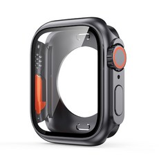 Rabbit Technolog 適用Apple Watch手錶殼 蘋果手錶全包錶殼, 360°防水殼-官方黑 秒變Ultra,49mm（Ultra1/2/3）, 1個