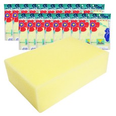 승원 노랑 세차스폰지 x(20개) 차량용 자동차 스펀지, 1세트