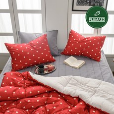 플루마즈오 국산 도트 사계절 차렵이불 침구세트