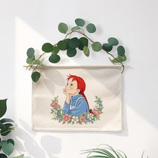 wonderful live 패브릭 배전함 두꺼비집 가리개 벽인테리어 분전함 인터폰 가리개, 빨간머리앤 -1