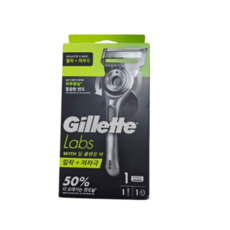 질레트랩스 딥 클렌징 바 면도기+ 면도날 + 마그네틱 스탠드, 1세트, 1개