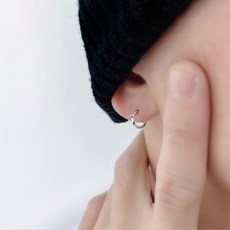 BROWMODA 남여공용 데일리 원터치 링 귀걸이