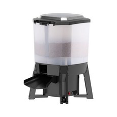 IPSKY 太陽能魚池餵食器 CFF-212 12L 大容量 定時定量噴灑式投食, 1個