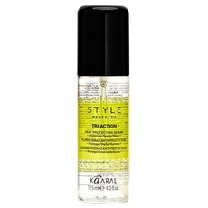 카랄 STYLE PERFETTO 트라이액션 아마씨 실크 헤어 오일 모발 열보호세럼, 1개, 115ml