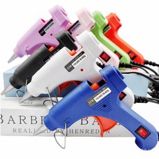 樹脂配件 小熱熔膠槍小膠槍20W熱熔槍熱熔膠棒飾品新手手作必備DIY工具 奶油膠配件 TJDL, 1個, 綠色,膠槍一把【不配膠條】