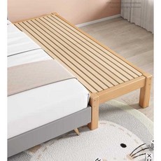 확장침대 원목 사이드 베드 연장 틈새 엑스트라 침대, 너도밤나무 길이 200x너비 80