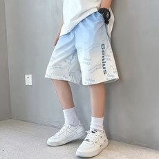 賣場優選新款可愛童裝兒童短褲男童運動短褲夏季薄款兒童冰絲速幹休閒五分中褲大童男孩沙灘褲子