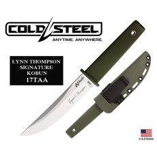 Cold Steel冷鋼 Kobun Lynn限量版S35VN粉末鋼直刀附背夾刀鞘, 1個, 綠色