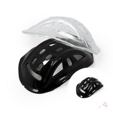 헬멧 턱 받침 헬멧속모자, 블랙