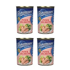 파라마운트 핑크 알래스카 살몬 연어 통조림 Paramount Salmon Pink, 4개, 415g