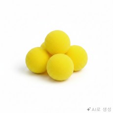 모두상회 놀이 공 40mm 스펀지볼, 옐로우계열, 1개, 옐로우