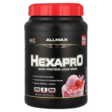 ALLMAX 올맥스 헥사프로 고단백 딸기맛 907g 프로틴 단백질보충제, 1, 907