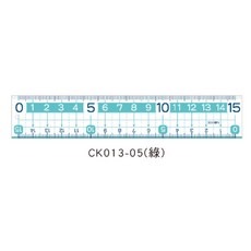 SEASON 大字尺 15公分 直尺 CK013-05 綠色，加大字體雙邊測量，學生學習好幫手, CK013-05（綠）, 1個