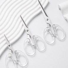 EGMI 무인 양품 다용도 3종 가위 세트, 1세트, 투명