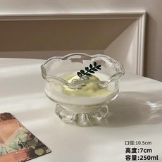 網紅玻璃甜品碗 冰花雪糕碗, 1個