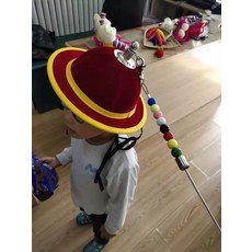 사물놀이 모자 의상 국악 마룬 성인용풍물 사극, 1개, 어린이용 댄스