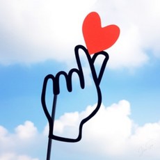 라온샵 손하트 스틱 파티용품, B타입