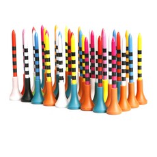 高爾夫球釘 TEE 83mm 塑膠軟膠頭, 單支 70mm 混色發貨, 1套