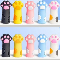 고양이 발 연필 보호캡 실리콘 펜슬캡 5Color(Araium), 1개, 블루