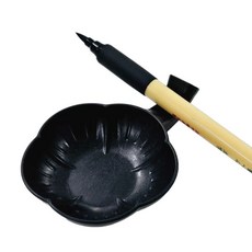 그릇 동양화 붓받침 먹물 물감 접시 캘리그라피 서예, 1