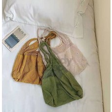 앤서룸 그물 니트 숄더백 비치가방