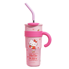 산리오 더블 드링크 보온 텀블러, 헬로키티, 1.2L, 1개