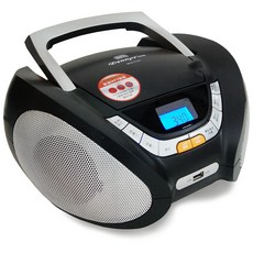 Dennys 手提CD/MP3/USB收音機 多功能便攜式音響, 黑色, MCD-310U