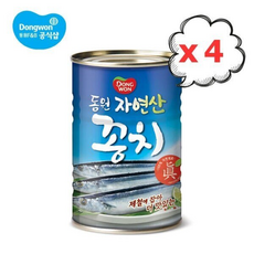동원 꽁치 원터치, 4개, 300g