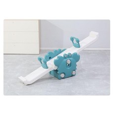어린이 시소 실내 키즈카페 유아 놀이터 어린이집 유치원 실내운동 2인용 플라스틱 놀이방, 청록색) 게, 1개