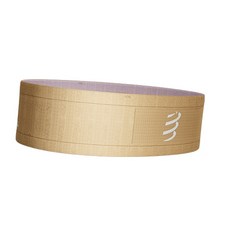 瑞士 Compressport 自由腰帶 FREE BELT 2.0 窄版越野 腰帶 路跑 馬拉松 田徑, 米橘玫瑰粉,XS/S, 1個