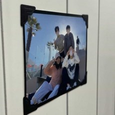 사진 모서리스티커 블랙 폴꾸스티커