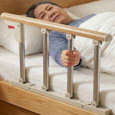 바디플로우 침대 안전가드 낙상방지 노인침대 안전가드, 베이지 4단