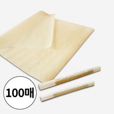 베이킹 페이퍼 유산지 대형 37.5cm x 50cm 오븐용 종이호일 식품종이, 1세트, 100개