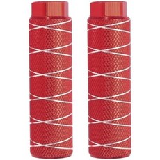 파티킬 자전거 페그 장착 축 알루미늄 합금 미끄럼 방지 리드 풋 뒷좌석 BMX 마운틴 더트 바이크 사이클링 리어 스턴트 페그용 얇은 선으로 서 있습니다, Dark Red