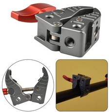 금속 슈퍼 클램프 로드 5.5 Lb 카메라 마운트 1/4in-20 스레드 및 ARRI 스타일 구멍 사진 크랩 포함)