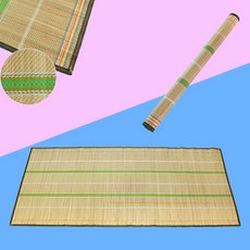야생초 돗자리 천연소재 80x180x0.2cm 1인돗자리, 브라운