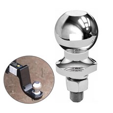 고하중 견인볼 히치볼 카라반 보트 트레일러 2 5/16인치 6000LBS, 1개, 은색