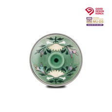 [장이] 청자상감 차량용 자개 디퓨저, 1개, 모란1(헬리오트로프 플라워)