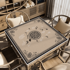 마작매트 보드게임매트 마작판 보드게임판 게임카페트 놀이판 테이블보 미끄럼방지 소음방지 휴대용, 60×60cm, 옵션8, 1개