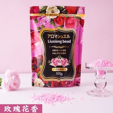 衣物芳香豆 衣物香氛顆粒 罐裝 日系淡雅香 除汗臭異味, 1個, 7.500克粉色玫瑰