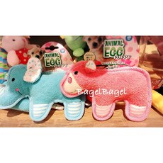 貝果貝果 日本 ANIMAL EGG 可愛動物啾啾玩具 [T3065], 1個, 大象