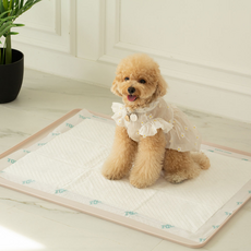 AVEC寵物防滑矽膠便盆墊標準型, 象牙白, 1個